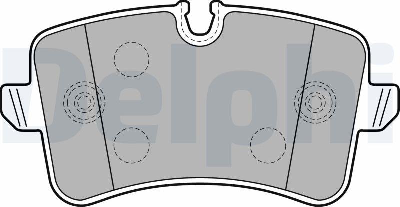 Delphi LP2249-17B1 - Kit de plaquettes de frein, frein à disque cwaw.fr