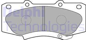 Delphi LP2244 - Kit de plaquettes de frein, frein à disque cwaw.fr