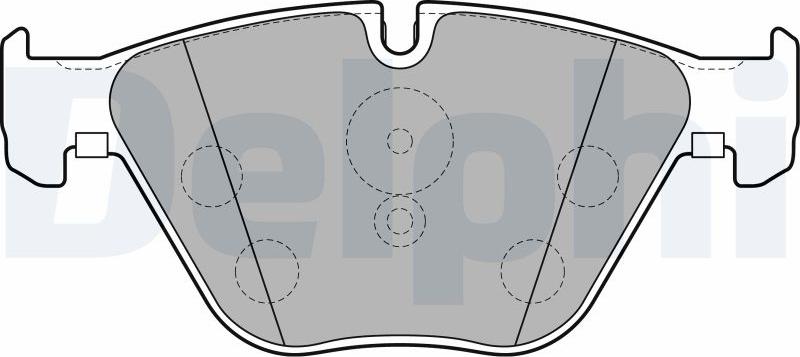 Delphi LP2245-17B1 - Kit de plaquettes de frein, frein à disque cwaw.fr