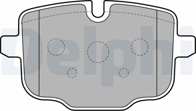 Delphi LP2246-17B1 - Kit de plaquettes de frein, frein à disque cwaw.fr