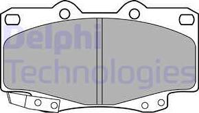 Delphi LP2242 - Kit de plaquettes de frein, frein à disque cwaw.fr