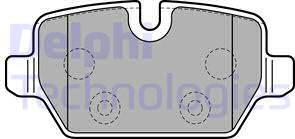 Delphi LP2247-18B1 - Kit de plaquettes de frein, frein à disque cwaw.fr