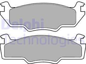 Delphi LP224 - Kit de plaquettes de frein, frein à disque cwaw.fr