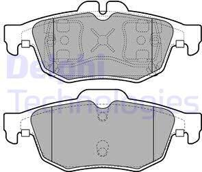 Delphi LP2259 - Kit de plaquettes de frein, frein à disque cwaw.fr