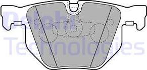 Delphi LP2256-18B1 - Kit de plaquettes de frein, frein à disque cwaw.fr