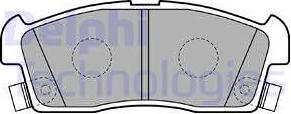 Delphi LP2258 - Kit de plaquettes de frein, frein à disque cwaw.fr