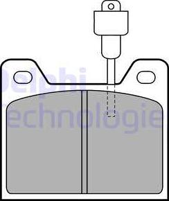 Delphi LP226 - Kit de plaquettes de frein, frein à disque cwaw.fr