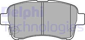 Delphi LP2205 - Kit de plaquettes de frein, frein à disque cwaw.fr