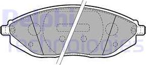 Delphi LP2218 - Kit de plaquettes de frein, frein à disque cwaw.fr