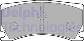 Delphi LP2217-18B1 - Kit de plaquettes de frein, frein à disque cwaw.fr