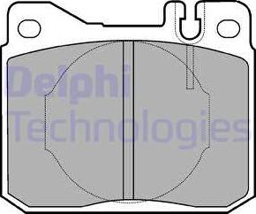 Delphi LP221 - Kit de plaquettes de frein, frein à disque cwaw.fr