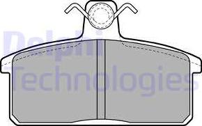 Delphi LP2281 - Kit de plaquettes de frein, frein à disque cwaw.fr