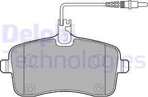 Delphi LP2282 - Kit de plaquettes de frein, frein à disque cwaw.fr