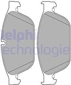 Delphi LP2239 - Kit de plaquettes de frein, frein à disque cwaw.fr