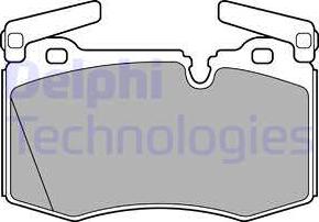 Delphi LP2235 - Kit de plaquettes de frein, frein à disque cwaw.fr