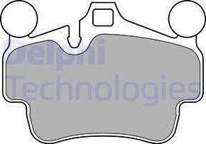 Delphi LP2236 - Kit de plaquettes de frein, frein à disque cwaw.fr