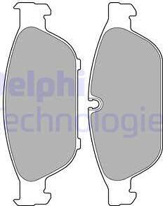 Delphi LP2238 - Kit de plaquettes de frein, frein à disque cwaw.fr