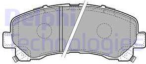 Delphi LP2229 - Kit de plaquettes de frein, frein à disque cwaw.fr