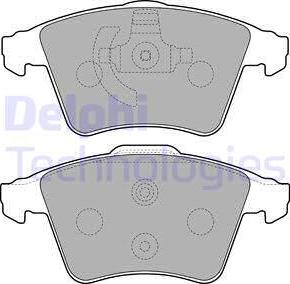 Delphi LP2224 - Kit de plaquettes de frein, frein à disque cwaw.fr