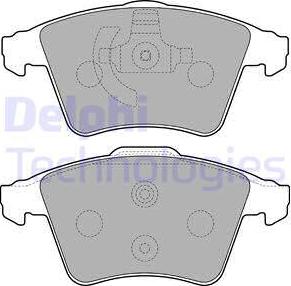 Delphi LP2225 - Kit de plaquettes de frein, frein à disque cwaw.fr