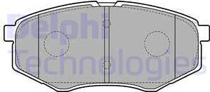 Delphi LP2227 - Kit de plaquettes de frein, frein à disque cwaw.fr