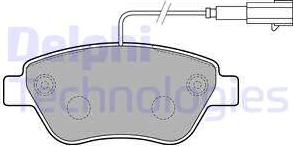 Delphi LP2276 - Kit de plaquettes de frein, frein à disque cwaw.fr