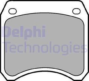 Delphi LP22 - Kit de plaquettes de frein, frein à disque cwaw.fr