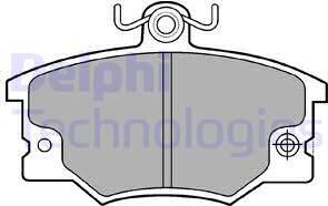 Delphi LP275 - Kit de plaquettes de frein, frein à disque cwaw.fr