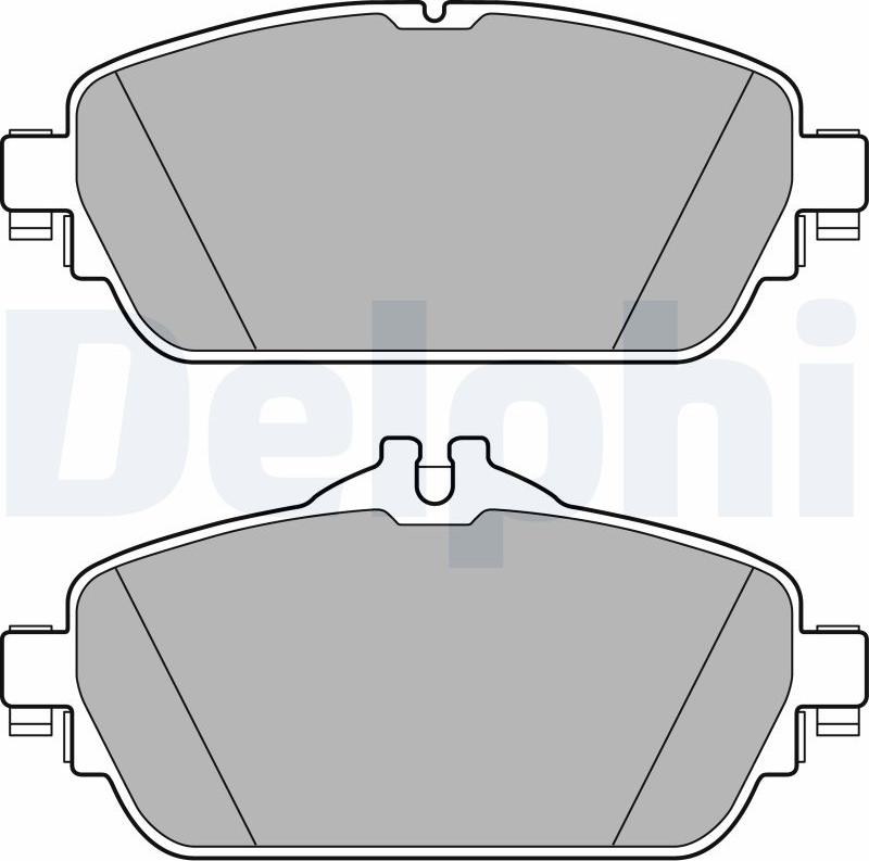 Delphi LP2764-17B1 - Kit de plaquettes de frein, frein à disque cwaw.fr