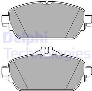 Delphi LP2764 - Kit de plaquettes de frein, frein à disque cwaw.fr