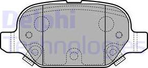 Delphi LP2761 - Kit de plaquettes de frein, frein à disque cwaw.fr