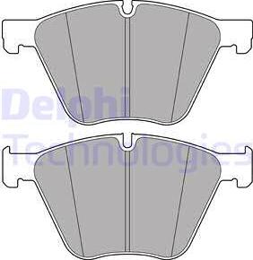 Delphi LP2707 - Kit de plaquettes de frein, frein à disque cwaw.fr