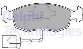 Delphi LP794 - Kit de plaquettes de frein, frein à disque cwaw.fr