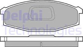 Delphi LP745 - Kit de plaquettes de frein, frein à disque cwaw.fr