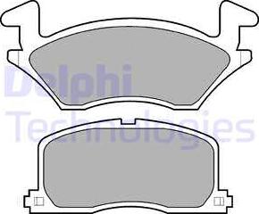 Delphi LP742 - Kit de plaquettes de frein, frein à disque cwaw.fr