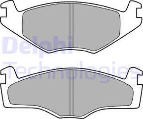 Delphi LP755 - Kit de plaquettes de frein, frein à disque cwaw.fr