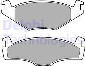 Delphi LP756 - Kit de plaquettes de frein, frein à disque cwaw.fr