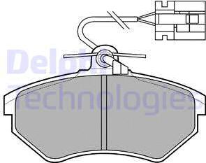 Delphi LP769 - Kit de plaquettes de frein, frein à disque cwaw.fr