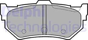 Delphi LP768 - Kit de plaquettes de frein, frein à disque cwaw.fr