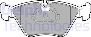 Delphi LP705 - Kit de plaquettes de frein, frein à disque cwaw.fr