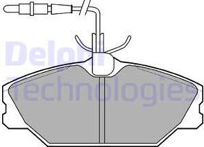 Delphi LP788 - Kit de plaquettes de frein, frein à disque cwaw.fr