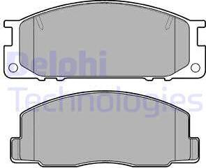 Delphi LP739 - Kit de plaquettes de frein, frein à disque cwaw.fr