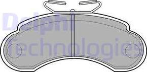 Delphi LP735 - Kit de plaquettes de frein, frein à disque cwaw.fr