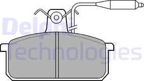 Delphi LP732 - Kit de plaquettes de frein, frein à disque cwaw.fr