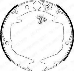 Alpha Brakes HST-MS-062 - Jeu de mâchoires de frein, frein de stationnement cwaw.fr