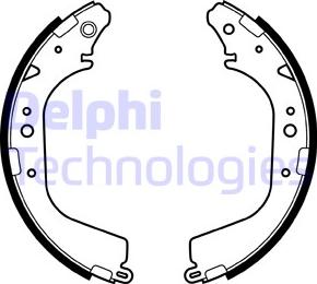 Delphi LS1408 - Jeu de mâchoires de frein cwaw.fr