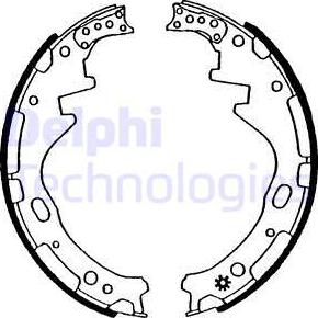 Delphi LS1504 - Jeu de mâchoires de frein cwaw.fr