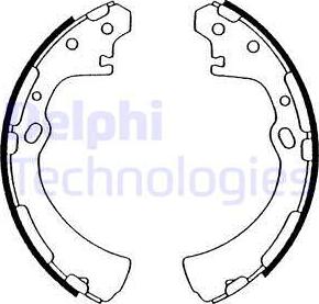 Delphi LS1505 - Jeu de mâchoires de frein cwaw.fr