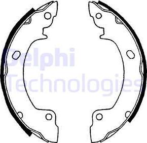 Delphi LS1514 - Jeu de mâchoires de frein cwaw.fr