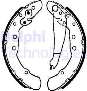 Delphi LS1655 - Jeu de mâchoires de frein cwaw.fr